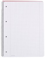 herlitz Collegeblock x.book Lineatur 28 kariert DIN A4 Innen- und Außenrand, 1 Block