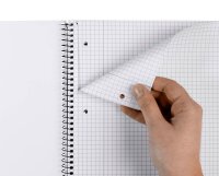 herlitz Collegeblock x.book Lineatur 28 kariert DIN A4 Innen- und Außenrand, 1 Block