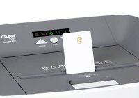 DAHLE ShredMATIC 300 Aktenvernichter mit Partikelschnitt P-4, 4 x 15 mm, bis 300 Blatt, lichtgrau