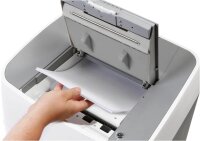 DAHLE ShredMATIC 300 Aktenvernichter mit Partikelschnitt P-4, 4 x 15 mm, bis 300 Blatt, lichtgrau