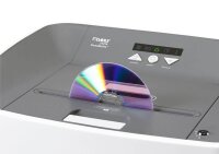 DAHLE ShredMATIC 300 Aktenvernichter mit Partikelschnitt P-4, 4 x 15 mm, bis 300 Blatt, lichtgrau