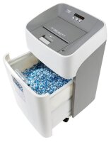 DAHLE ShredMATIC 300 Aktenvernichter mit Partikelschnitt P-4, 4 x 15 mm, bis 300 Blatt, lichtgrau