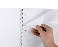 herlitz Collegeblock x.book Fearless kariert DIN A4 Innen- und Außenrand, 1 Block