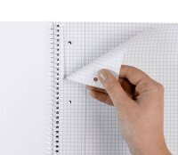 herlitz Collegeblock x.book Freedom kariert DIN A4 Innen- und Außenrand, 1 Block