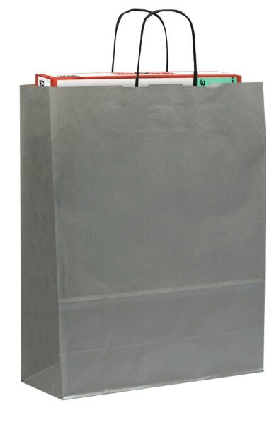 150 VP Geschenktüten Toptwist silber 24,0 x 31,0 cm