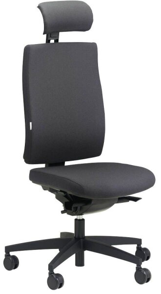 ORIGINAL STEIFENSAND Bürostuhl Ceto Comfort, CT 43501S2 252 Stoff grau, Gestell schwarz
