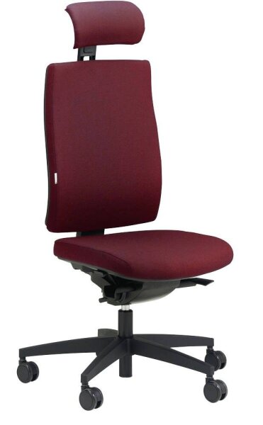 ORIGINAL STEIFENSAND Bürostuhl Ceto Comfort, CT 43501S2 257 Stoff rot, Gestell schwarz