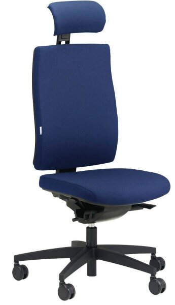 ORIGINAL STEIFENSAND Bürostuhl Ceto Comfort, CT 43501S2 251 Stoff blau, Gestell schwarz