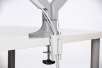 Kensington Monitor-Halterung SmartFit One-Touch K55471EU grau für 2 Monitore, Tischklemme, Tischbohrung