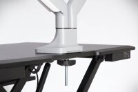 Kensington Monitor-Halterung SmartFit One-Touch K55471EU grau für 2 Monitore, Tischklemme, Tischbohrung