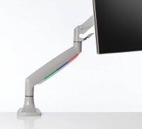 Kensington Monitor-Halterung SmartFit One-Touch K55471EU grau für 2 Monitore, Tischklemme, Tischbohrung