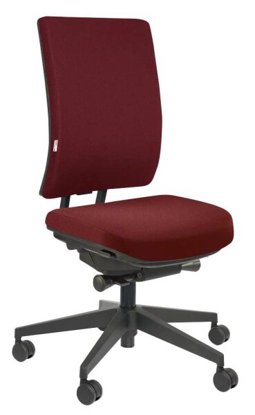 ORIGINAL STEIFENSAND Bürostuhl Volto Plus Comfort, VP 23501S2 257 Stoff rot, Gestell schwarz