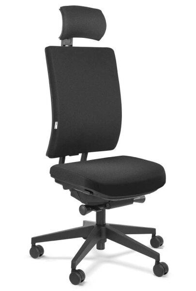 ORIGINAL STEIFENSAND Bürostuhl Volto Plus Comfort, VP 43501S2 250 Stoff schwarz, Gestell schwarz