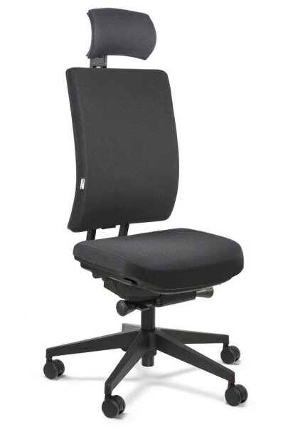 ORIGINAL STEIFENSAND Bürostuhl Volto Plus Comfort, VP 43501S2 252 Stoff grau, Gestell schwarz