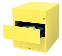 BISLEY Note Rollcontainer gelb 3 Auszüge 42,0 x 56,5 x 49,5 cm