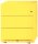 BISLEY Note Rollcontainer gelb 3 Auszüge 42,0 x 56,5 x 49,5 cm