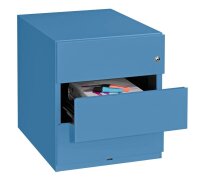 BISLEY Note Rollcontainer blau 3 Auszüge 42,0 x 56,5 x 49,5 cm