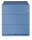 BISLEY Note Rollcontainer blau 3 Auszüge 42,0 x 56,5 x 49,5 cm