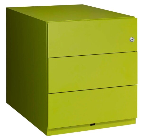 BISLEY Note Rollcontainer grün 3 Auszüge 42,0 x 56,5 x 49,5 cm