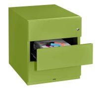 BISLEY Note Rollcontainer grün 3 Auszüge 42,0 x 56,5 x 49,5 cm