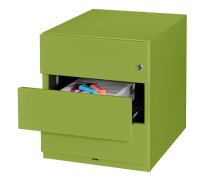 BISLEY Note Rollcontainer grün 3 Auszüge 42,0 x 56,5 x 49,5 cm