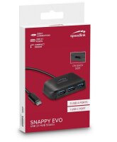 speedlink USB-Hub SNAPPY EVO 4-fach schwarz