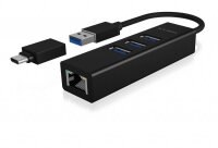 RaidSonic ICY BOX® USB-Hub Icy Box IB-HUB1419-LAN...