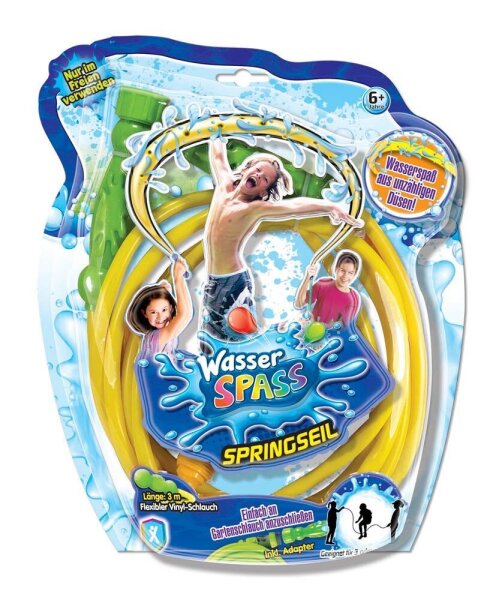 Kinder-Wassersprinkler Springseil gelb