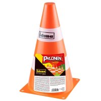 10 Idena Spielzeug-Leitkegel orange, weiß 15,5 cm