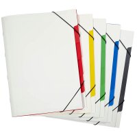 5 PAGNA Ordnungsmappen Basic 5 Fächer farbsortiert