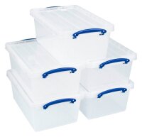 Really Useful Box Aufbewahrungsboxen 5x 10,2 l...