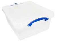 Really Useful Box Aufbewahrungsboxen 3x 23,5 l transparent 50,0 x 39,5 x 19,5 cm, 3 St.