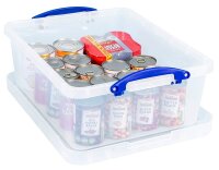 Really Useful Box Aufbewahrungsboxen 3x 23,5 l transparent 50,0 x 39,5 x 19,5 cm, 3 St.