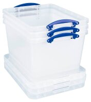 Really Useful Box Aufbewahrungsboxen 3x 40,0 l transparent 50,0 x 39,5 x 31,5 cm, 3 St.