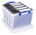 Really Useful Box Aufbewahrungsboxen 3x 40,0 l transparent 50,0 x 39,5 x 31,5 cm, 3 St.
