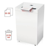 HSM Pure 940 Aktenvernichter mit Partikelschnitt P-4, 3,9 x 40 mm, bis 35 Blatt, weiß