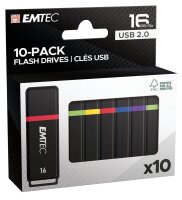 EMTEC USB-Sticks Flash Drives rot, gelb, blau, grün,...