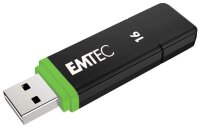 EMTEC USB-Sticks Flash Drives rot, gelb, blau, grün, lila 16 GB, 10 St.