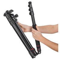 hama TAR Duo 165 Kamera-Stativ schwarz max. Arbeitshöhe 165,0 cm