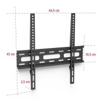 hama TV-Wandhalterung FIX 3 Sterne schwarz