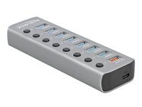 DeLOCK USB-Hub 7-fach grau