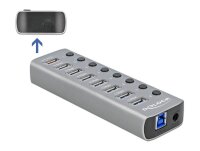 DeLOCK USB-Hub 7-fach grau