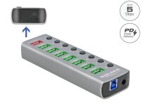 DeLOCK USB-Hub 7-fach grau