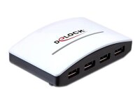 DeLOCK USB-Hub 4-fach weiß