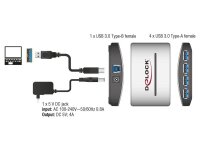 DeLOCK USB-Hub 4-fach weiß