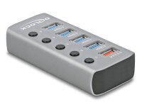 DeLOCK USB-Hub 5-fach grau