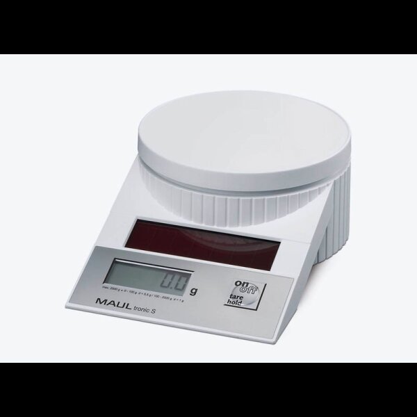 MAUL Briefwaage MAULtronic S weiß für max. 2,0 kg