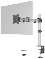 DURABLE Monitor-Halterung SELECT 509423 silber für 1 Monitor, Tischklemme, Tischbohrung