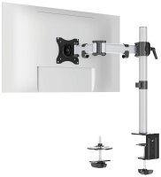 DURABLE Monitor-Halterung SELECT 509423 silber für 1 Monitor, Tischklemme, Tischbohrung