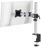 DURABLE Monitor-Halterung SELECT 509423 silber für 1 Monitor, Tischklemme, Tischbohrung